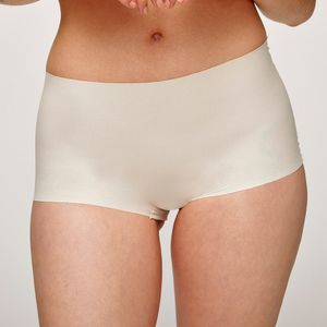 PANTALETA TIRO ALTO CORTE LASER MICROFIBRA 31211BEI